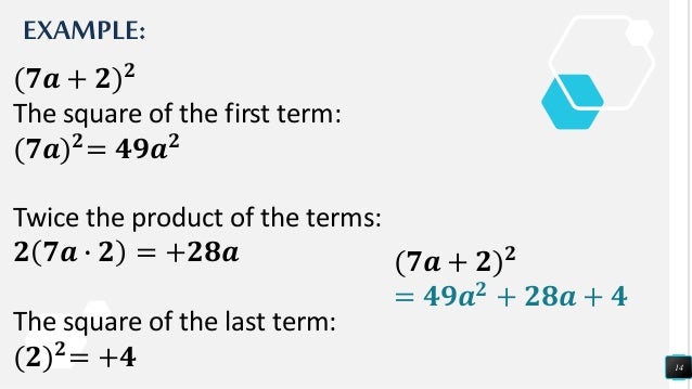 Square Of A Binomial Example - slidesharedocs