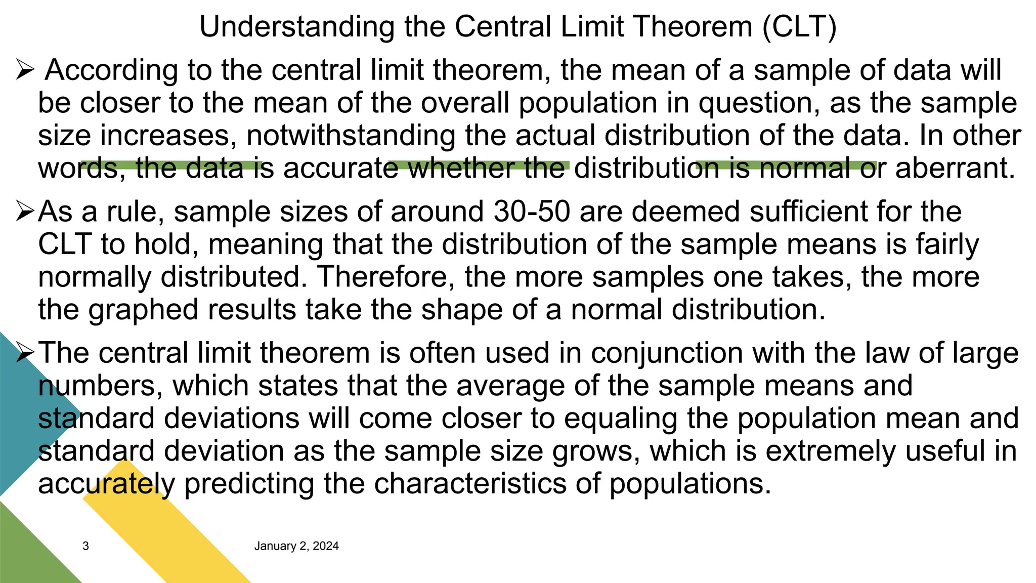CLT.pptxCentral Limit Theorem Math In The Modern World | PPTX