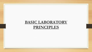 Clinical laboratory technology- Basic laboratory principles | PDF