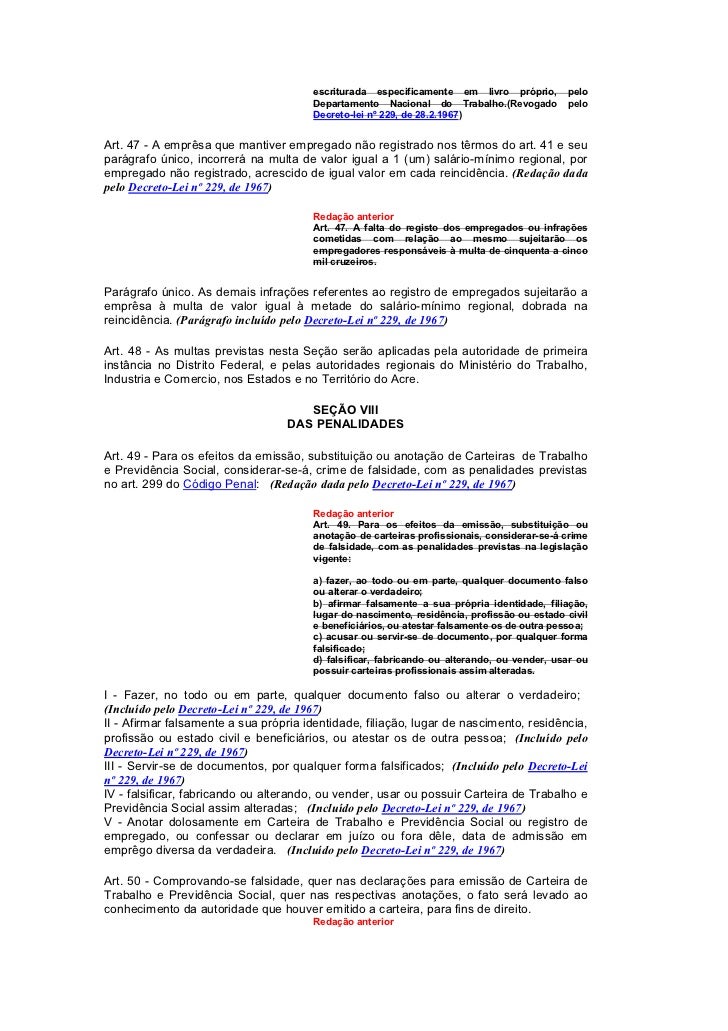 Artigo 47 clt