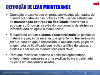 Lean Maintenance | PPT
