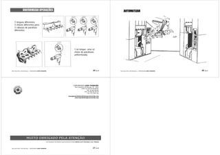 UNIFORMIZAR OPERAÇÕES                                                                                                                     AUTOMATIZAR


    3 torques diferentes;
    3 chaves diferentes para
    3 cabeças de parafuso
      cabeç
    diferentes.




                                                                                                         1 só torque, uma só
                                                                                                           só torque,     só
                                                                                                         chave de parafusos
                                                                                                         uniformizada.




João Paulo Pinto, PhD MSc(Eng) – COMUNIDADE LEAN THINKING                                                                                25 de 47      João Paulo Pinto, PhD MSc(Eng) – COMUNIDADE LEAN THINKING   26 de 47




                                                                                                       COMUNIDADE LEAN THINKING
                                                                                                          Rua Cupertino de Miranda, 35 - 4Dto
                                                                                                                   4760 124 VN de Famalicão
                                                                                                                            Telf. 91.853.89.82
                                                                                                                        Telf. 93.600.00.78/79
                                                                                                                             Fax. 211.454.136

                                                                                              management@leanthinkingcommunity.org
                                                                                                     www.leanthinkingcommunity.org




                        MUITO OBRIGADO PELA ATENÇÃO
                                            ATENÇ
                                                        Este documento está disponível para download em www.slideshare.net/Comunidade_Lean_Thinking/




João Paulo Pinto, PhD MSc(Eng) – COMUNIDADE LEAN THINKING                                                                                27 de 47
 