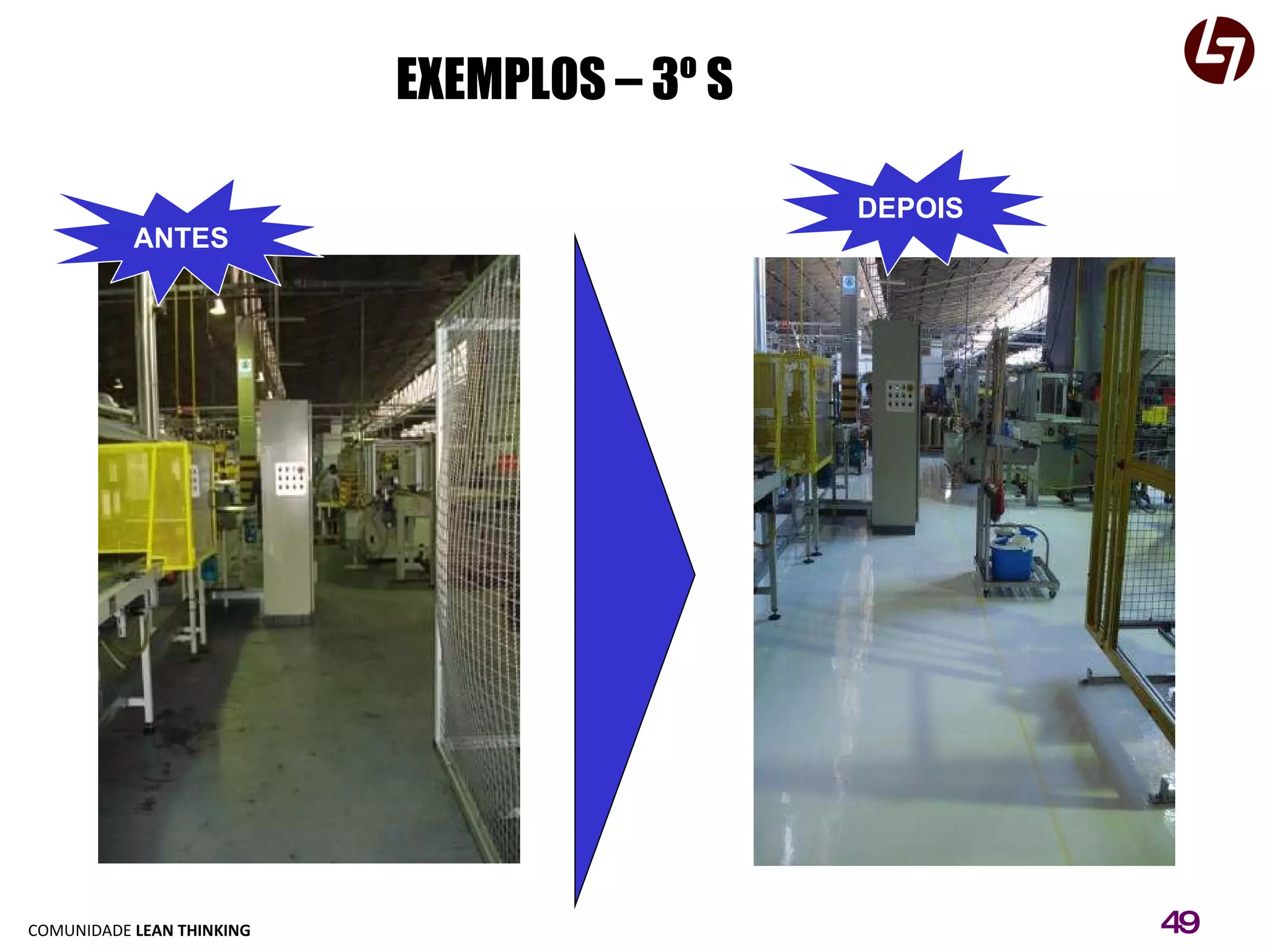 EXEMPLOS – 3º S DEPOIS ANTES 