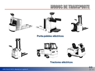 MODOS DE TRANSPORTE Porta-paletes eléctricos Tractores eléctricos 