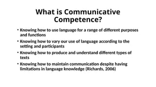 Communicative Language Teaching presentation | PPT