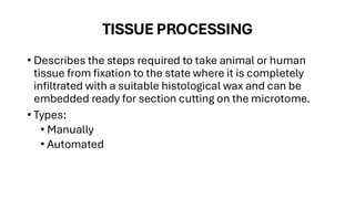 Clinical Laboratory Technology - Tissue collection and processing | PDF