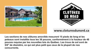 Clôture Amovible - Clotures Du Nord.pptx