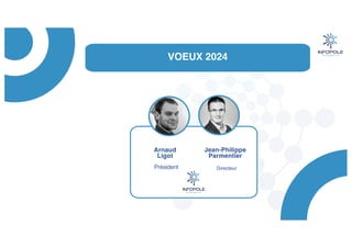 VOEUX 2024
Jean-Philippe
Parmentier
Directeur
Arnaud
Ligot
Président
 