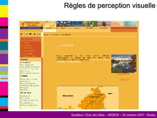 Règles de perception visuelle 
