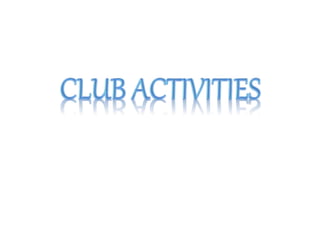 Ravindra bharathi Educational group - Club activity