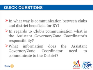 Club and District Communication | PPT