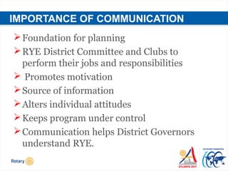 Club and District Communication | PPT