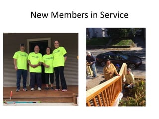 New Members in Service
 