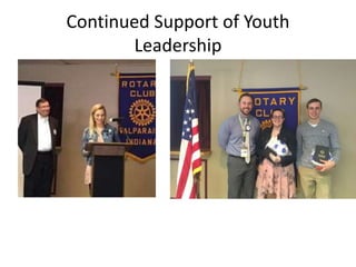 Continued Support of Youth
Leadership
 