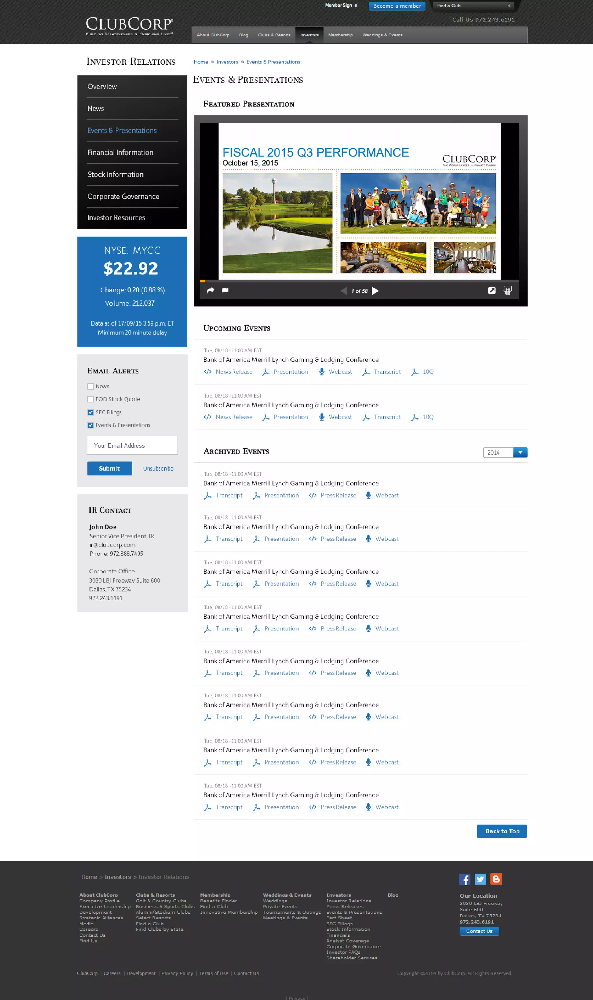 ClubCorp | PDF
