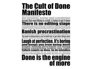 Technomadism and the Cult of Done | PPT