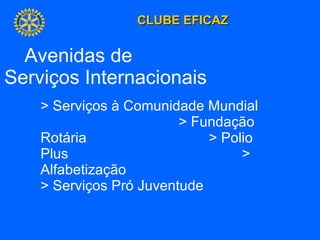 Avenidas de  Serviços Internacionais  > Serviços à Comunidade Mundial  > Fundação Rotária  > Polio Plus  > Alfabetização  > Serviços Pró Juventude 