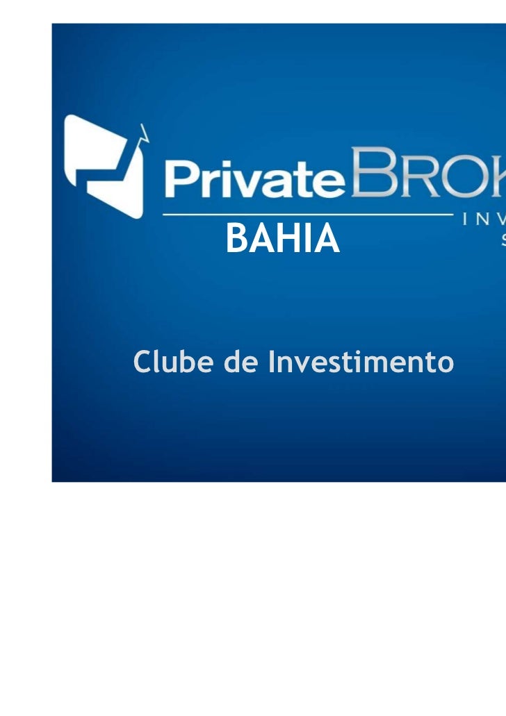 Clube de investimento forex