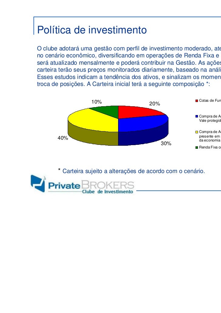 Clube de investimento forex