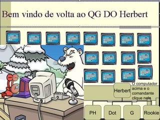 O computador acima e o comandante clique nele Herbert PH Dot G Rookie 
