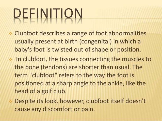 Club Foot Club Foot