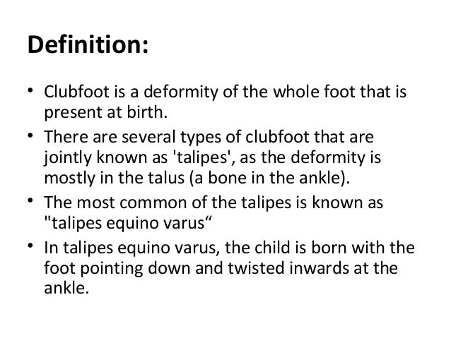 Club Foot 1 Club Foot 1