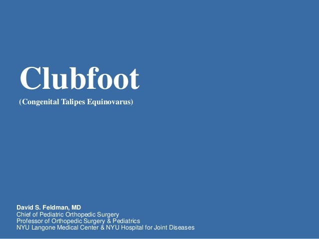 Clubfoot Congenital Talipes Equinovarus