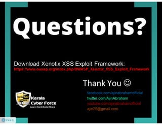 Xenotix XSS Exploit Framework: Clubhack 2012 
