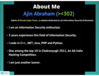 Xenotix XSS Exploit Framework: Clubhack 2012 