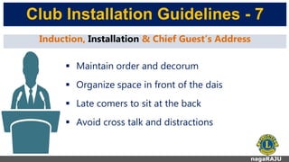 Club Installation Guidelines | PPTX