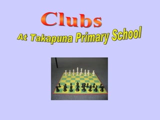 Clubs At Takapuna Primary School 
