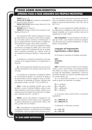 Todo sobre Mini robótica. Saber Electrónica | PDF