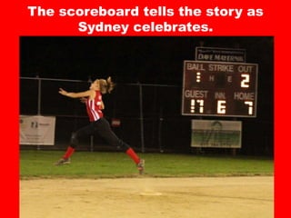 The scoreboard tells the story as
Sydney celebrates.
 