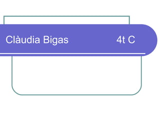 Clàudia Bigas 4t C
 