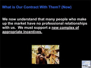 What is Our Contract With Them? (Now)


We now understand that many people who make
up the market have no professional rel...