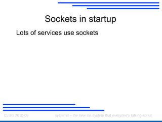 upstart then resolves these dependencies and starts up as many things as it can in parallel Only problem is... We're still starting too much... 
