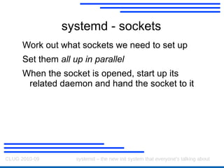 Booting a system How do we know what needs to get started? We wait for something to use it! 