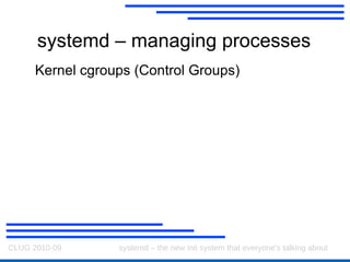 systemd - sockets Work out what sockets we need to set up 