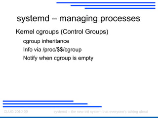 systemd - sockets Work out what sockets we need to set up 
