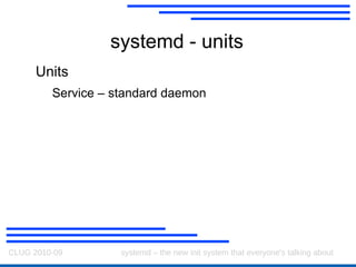 systemd - sockets Work out what sockets we need to set up 