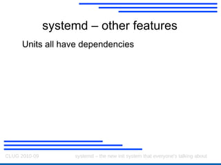 systemd - sockets Work out what sockets we need to set up 