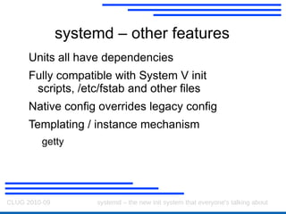 systemd - sockets Work out what sockets we need to set up 