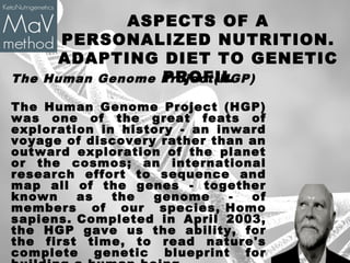Adapting diet to genetic profil | PPT