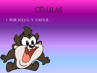 CÉLULAS
• POR JULI G. Y CATA B.
 