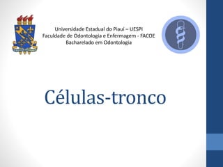 Universidade Estadual do Piauí – UESPI
Faculdade de Odontologia e Enfermagem - FACOE
Bacharelado em Odontologia

Células-tronco

 