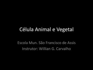 Célula Animal e Vegetal

Escola Mun. São Francisco de Assis
   Instrutor: Willian G. Carvalho
 