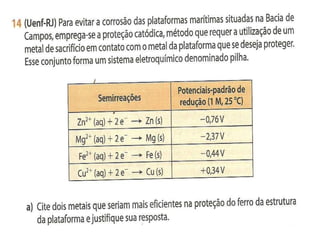Células galvânicas (pilhas)