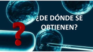 ¿DE DÓNDE SE
OBTIENEN?
 