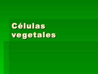 Células vegetales 