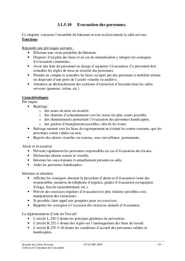 Reglementation Salle Serveur